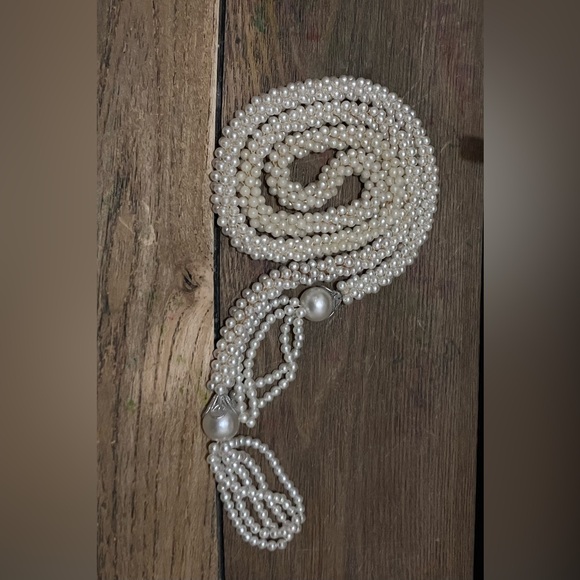 Pearl Wrap Necklace (faux) - Picture 3 of 3